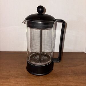 Bodum French Press 12oz 3 Cup Coffee Maker Black Denmark Glass Plunger Brewer